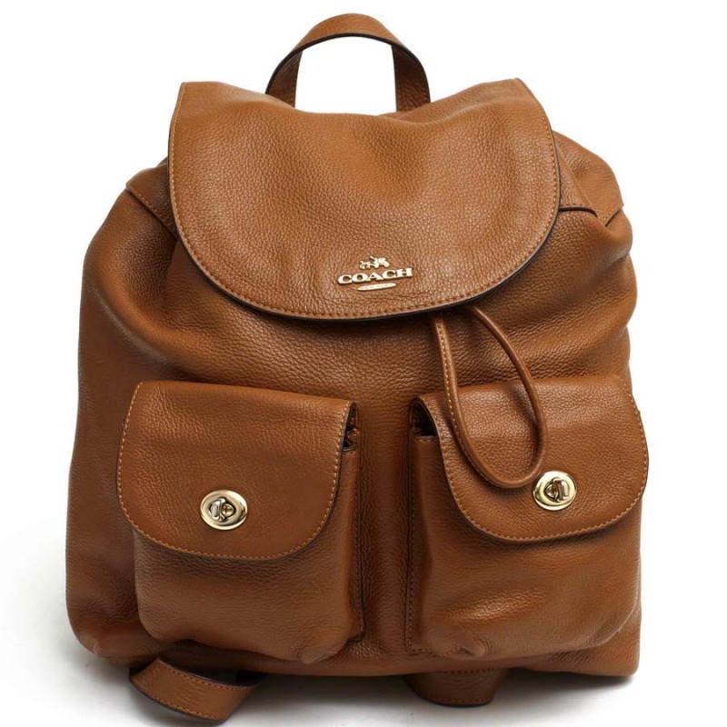 COACH コーチ リュック F37410 BILLIE BACKPACK IN PEBBLE LEATHER