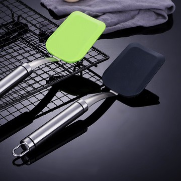 萊珍斯硅膠鍋刷家用洗碗刷304不銹鋼長柄刷鍋碗廚房清潔工具刷子