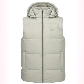 男款HEAT CORE蓄熱羽絨背心(A1VE2505M米卡/羽絨保暖/保暖背心/樂遊戶外/保暖舒適/禦寒商品/蓬蓬款)