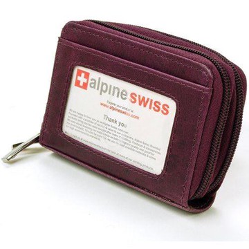 Alpine Swiss 2017瑞士十迷你信用卡梅色拉鍊管理夾包(預購)