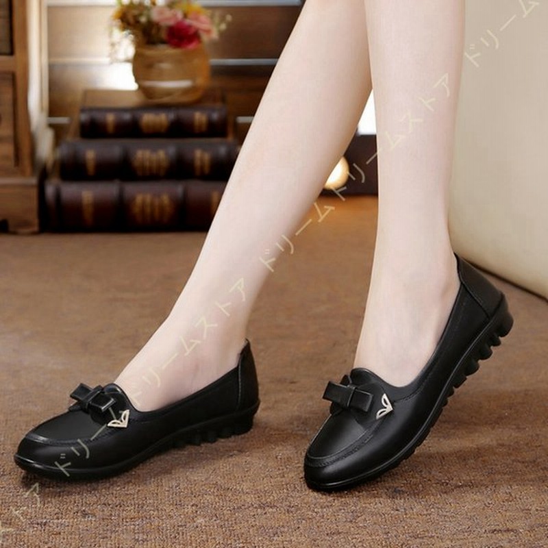 レディースモカシン ドライビング ママシューズ 通勤 婦人靴 フラットシューズ 黒 幅広 蝶結び 柔らかい 疲れない ナースシューズ ローファー ウェッジソール 通販 Lineポイント最大0 5 Get Lineショッピング