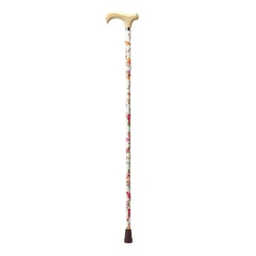 Merry Sticks 悅杖 繽紛生活折疊手杖Premium  象牙白紅玫瑰  1支