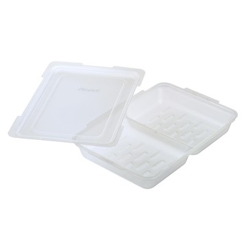 日本 Richell 利其爾 - 第三代離乳食連裝盒130ML-長方形 (2格)-130ml/一格