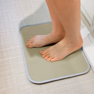 【預購】Silfino 速乾抗菌防滑浴墊 2.0 ( M 號 ) 霧藍灰