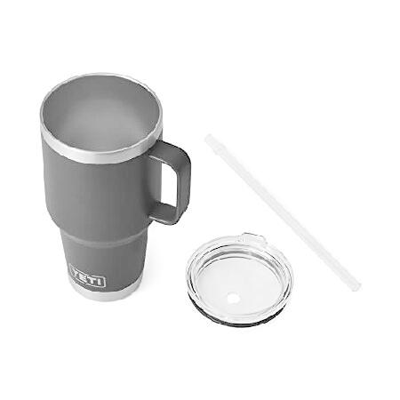 YETI Rambler 35 oz Straw Mug, Vacuum Insulated, Stainless Steel, Black並行輸入品