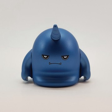 第一代獨角恐龍 金屬色 碧璽藍