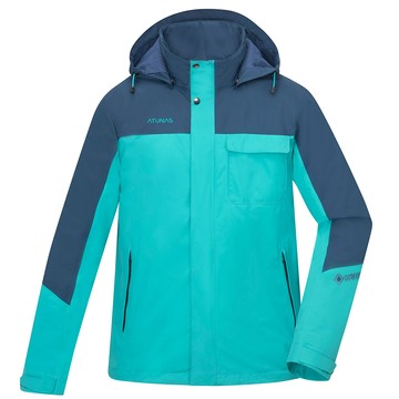 ATUNAS 男款GORE-TEX PACLITE PLUS防水透氣石墨烯單件式外套A1GT2506M藍綠/夜藍/大尺碼