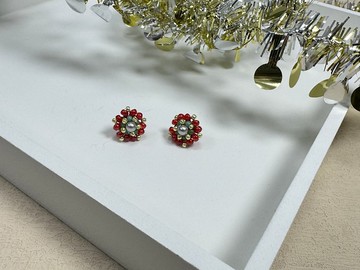 220739 聖誕節限定 串珠 耳環