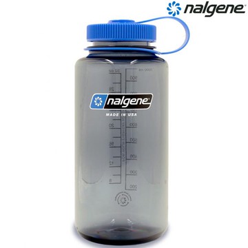 Nalgene 1000cc 寬嘴水壺/運動水瓶/寬口瓶 Tritan Sustain 美國製 2020-1532 煙霧灰