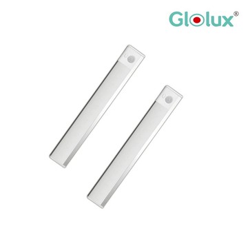 Glolux L型USB智能感應燈 25公分 白黃光二合一可切換 2入組
