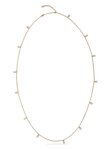 Valentino Garavani - VLogo Signature layered necklace - women - Brass - One Size - Gold