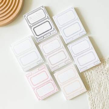 療癒系方形標籤手帳便利貼紙