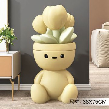 大型郁金香收納客廳落地擺件 家居飾品電視櫃擺件 沙發床頭搬家喬遷新居 可置物擺件