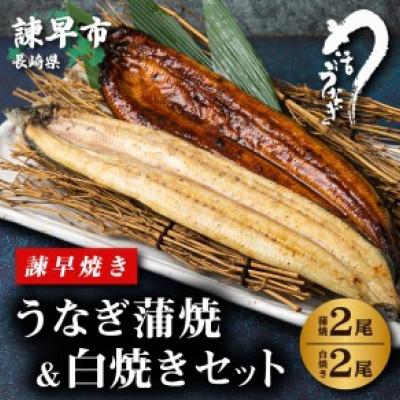 ふるさと納税 諫早市  うなぎ蒲焼2尾白焼き2尾セット