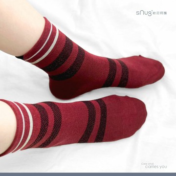 【休閒機能短襪-棗紅】