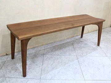 【歐風別館】爵士精品Ash白梣木胡桃色實木長板凳【另有洗白色】【基隆至台中免運費】