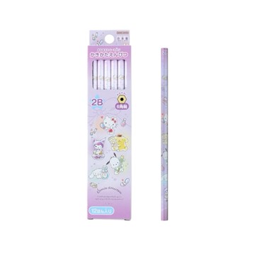 日本 Sanrio 三麗鷗 2B六角鉛筆 12入 (JN4235)