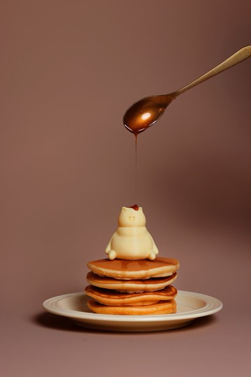 3D打印吃飽坐坐肥貓擺設(中款)