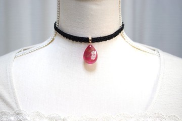 樹脂藝術 方形吊墜・夜色深處