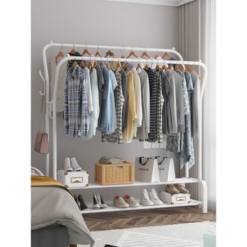 晾衣架落地家用臥室折疊晾衣架學生宿舍曬掛衣架陽臺置物簡易收納