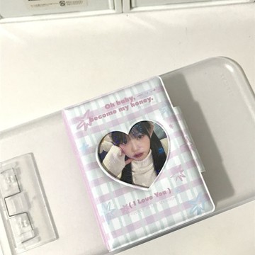 台灣出貨🚚原創ins風星星粉格卡冊便捷小卡卡包3寸單宮格卡冊追星收納冊禮物