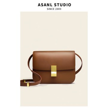 (免運)真皮2025冬季新款包包女斜挎包女士box小方包女式包小單肩豆腐包