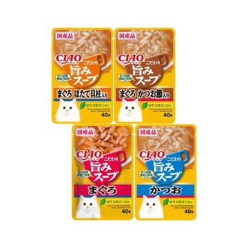 日本CIAO柴魚鮮味餐包 40g x 64入組(購買第二件贈送寵物零食x1包)