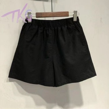 小個子短褲 單/兩件裝 工裝短褲女夏季薄款韓版高腰休閒褲百搭寬鬆顯瘦五分褲韓版夏季闊腿顯高短褲休閒闊腿褲 夏季短褲女