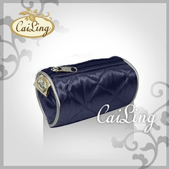 《CAILING》小圓桶零錢包(藍+銀灰)CL-CY-4439-D