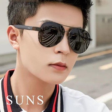 【SUNS】時尚飛行員偏光太陽眼鏡 墨鏡/太陽眼鏡 抗UV/防眩光(94563)