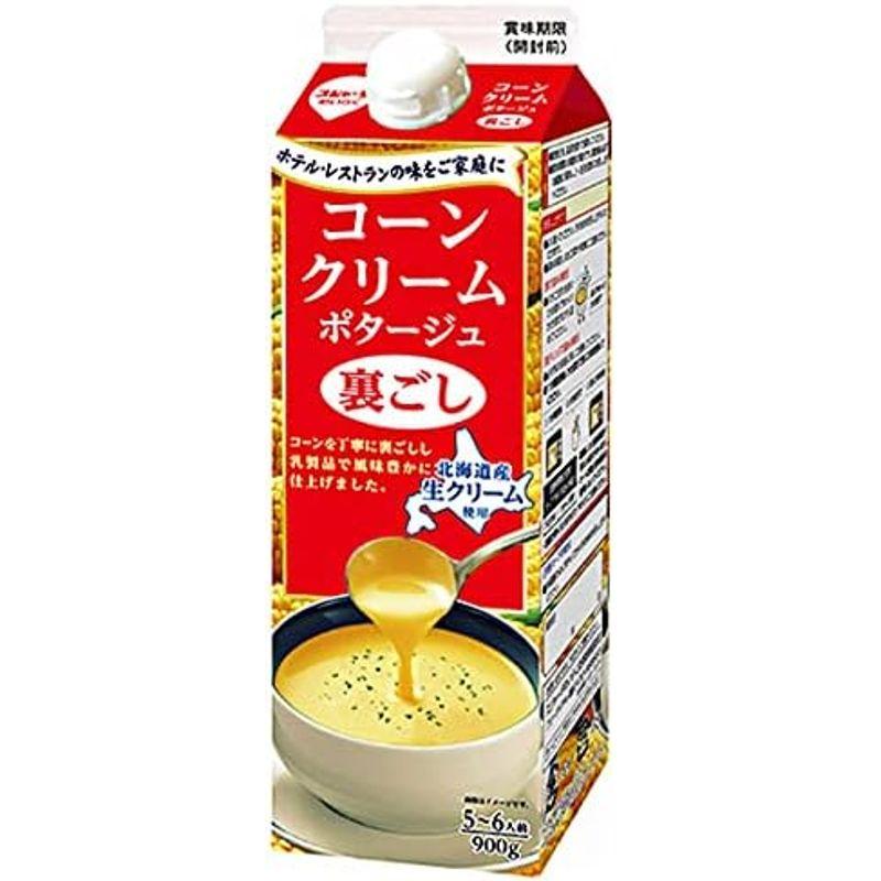 スジャータ コーンクリームポタージュ 裏ごし 900g紙パック×6本入