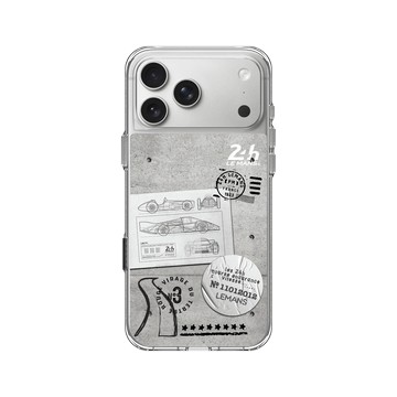 iPhone 17 Pro Max Clear Case（相機按鈕） 透明 - 24 Hours of Le Mans - 24H - Vintage