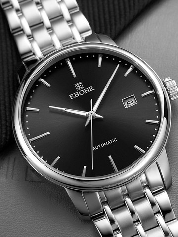 正品依波手表男5101全自動機械表女表商務夜光鏤空防水男表5624