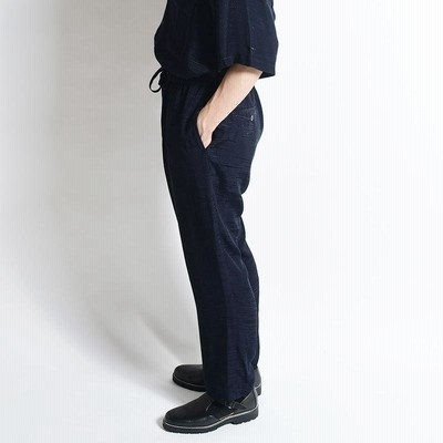 whowhat EE LONG PANTS レーヨンパンツ ダークネイビー