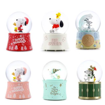 【JARLL讚爾藝術】Snoopy史努比水晶球音樂盒多款任選  生日禮物 居家擺飾 療癒小物 (現貨+預購)