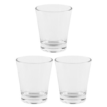 EXCELSA 玻璃杯 100ml  透明色  3個