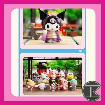 【愛蛋客】8月預購 盲盒公仔 盒玩 三麗鷗家族小鎮居民盲盒 庫洛米 雙子星 一中盒9入