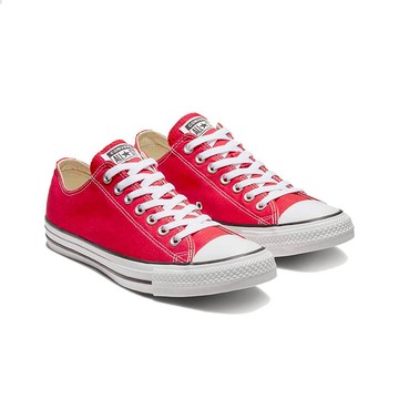 CONVERSE【授權專賣店】低筒男女休閒鞋.帆布鞋--經典紅色 M9696C  ALL STAR  基本款
