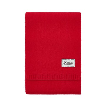 韓國 Rockfish Weatherwear FLUFFY SCARF 親膚針織圍巾 紅色 RED