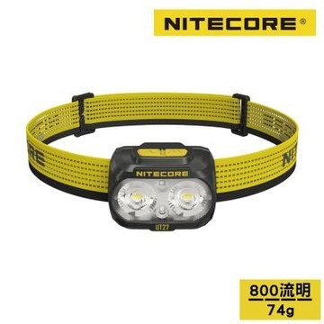 Nitecore 多色溫雙電源戶外頭燈【黑色／800流明】UT27 Pro