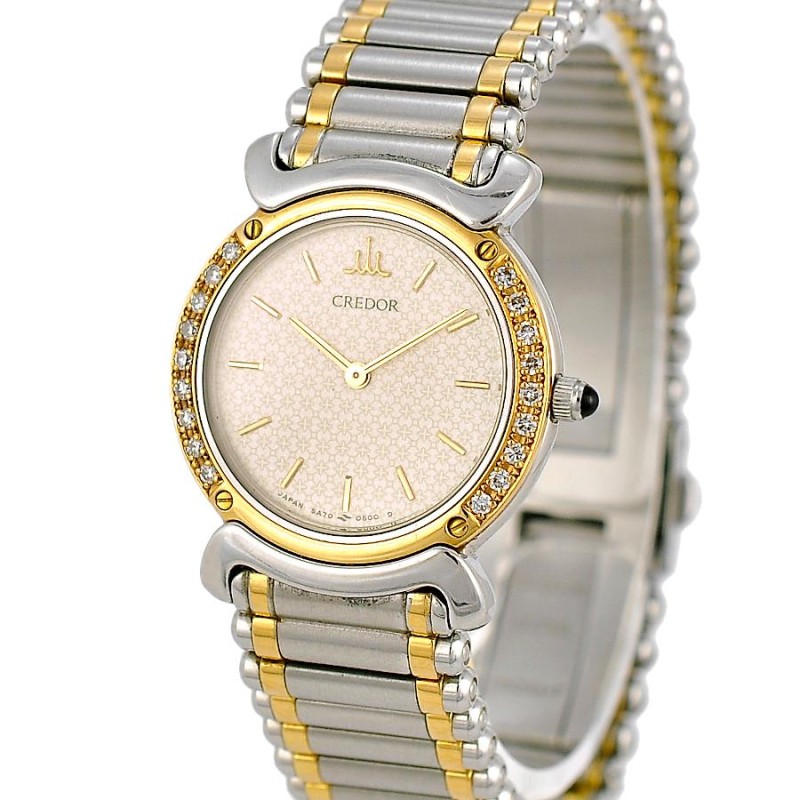 セイコー クレドール レディース 腕時計 5a70-0210 ダイヤモンド ...