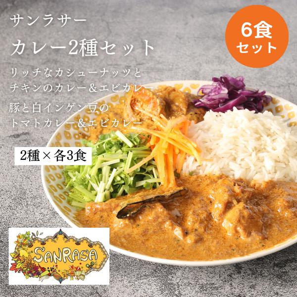 サンラサー　カレー2種セット　6食セット　冷凍カレー