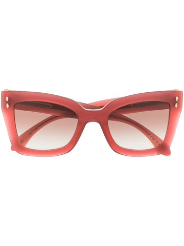 Isabel Marant Eyewear - square-frame sunglasses - women - PVC/Steel - One Size - Red