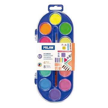 MILAN 水彩粉餅彩繪盤_特殊色(12色)