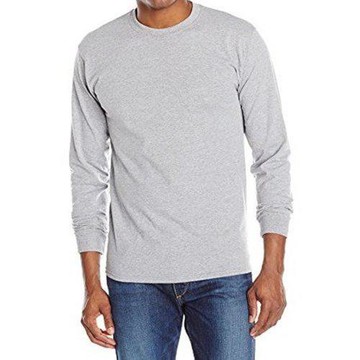 美國國民 2017男時尚彈性針織石灰色長袖圓領ㄒ恤(預購)