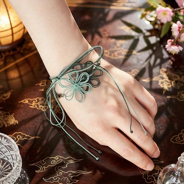 飾結手鍊 曖昧、安穩【輕巧】適合浴衣、和服、正式場合，增添華麗感的雙圈設計。