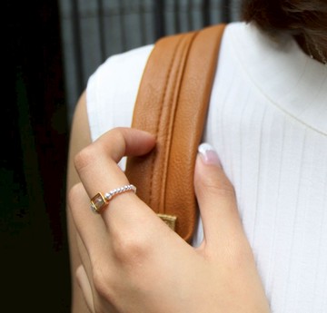 黃銅, 拉長石, 925 純銀珠戒指 labradorite 925silver ring