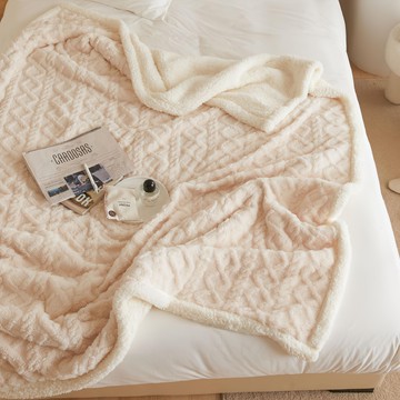 Hoom 禾慕生活 奶茶毛毯 香草奶油 100% 聚酯纖維 中國製  中(200 x 150cm)