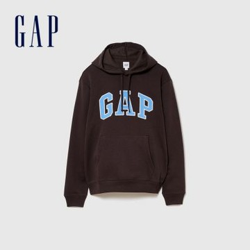 【GAP】Gap Logo休閒帽T-大地棕(911586)
