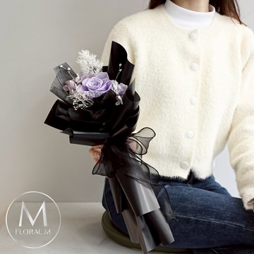 心動 No.1💜浪漫日常【Floral M】My Love謬思女神永生玫瑰花束  巨蟹座生日禮物  情人節花束